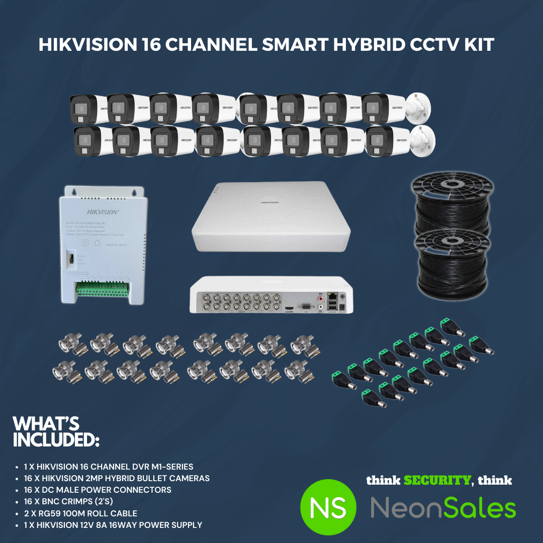 HIKVISION 16CH HYBRID CCTV KIT