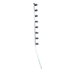 FENCE POLE 8 LINE SQUARE TUBE GAL ANGLED - NeonSales {{ shop.shopifyCountryName }}