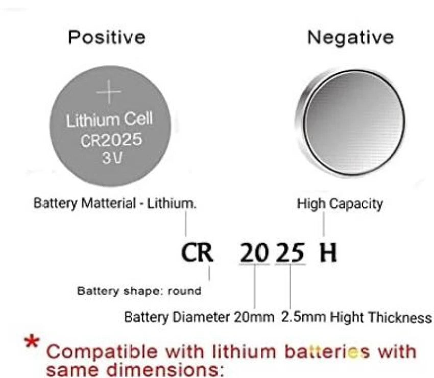 PHILIPS  LITHIUM COIN CELL (CR2025) - 3V