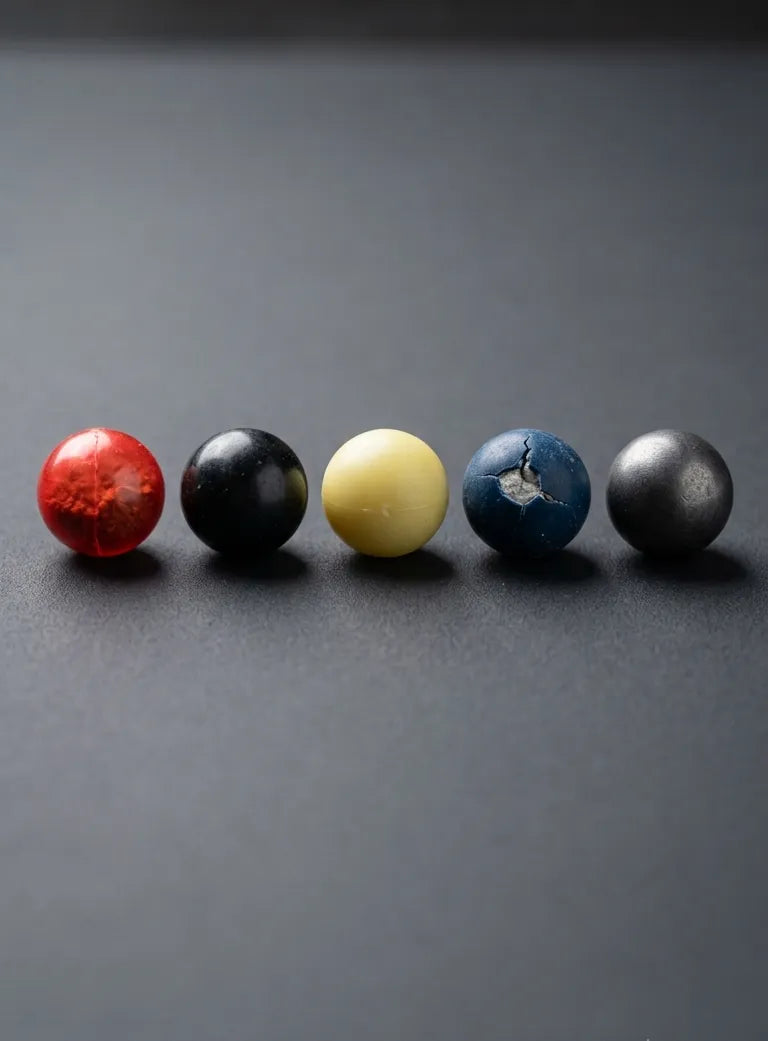 Types of Paintball Bullets for Self Defence: Pepper Balls, Rubber Rounds, and More