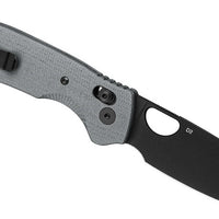 Honey Badger Cross-Bolt Drop-Point Med/Large PVD D2 Grey Folding Knife