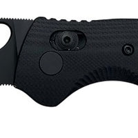 Honey Badger Cross-Bolt Drop-Point Med/Large PVD M390 Black Folding Knife