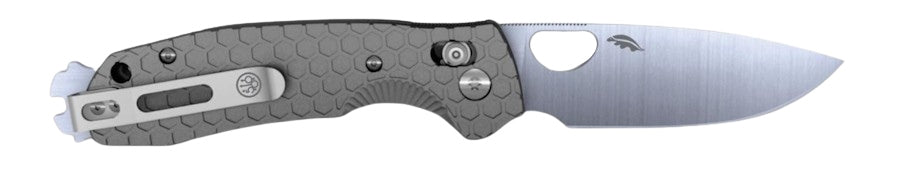 Honey Badger Beretta Cross-Bolt Drop-Point Med/Large Grey Folding Knife