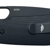 Honey Badger Cross-Bolt Drop-Point Med/Large PVD M390 Black Folding Knife
