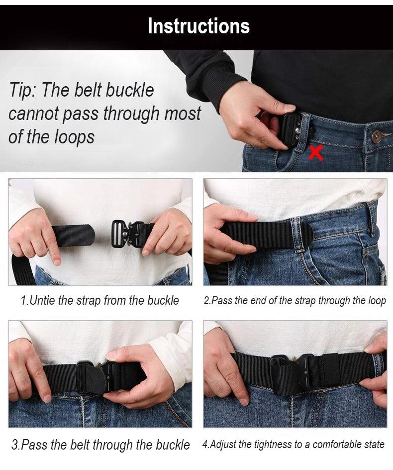 1.4" NYLON WEBBING BELT W/ COBRA BUCKLE - NeonSales {{ shop.shopifyCountryName }}