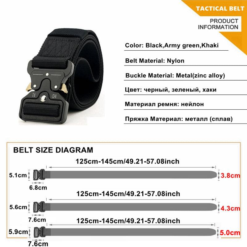 1.4" NYLON WEBBING BELT W/ COBRA BUCKLE - NeonSales {{ shop.shopifyCountryName }}
