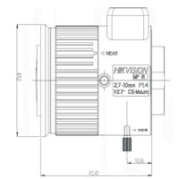 HIKVISION MP AUTO-IRIS LENS TV2710D-MPIR
