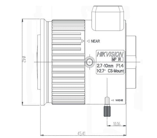 HIKVISION MP AUTO-IRIS LENS TV2710D-MPIR