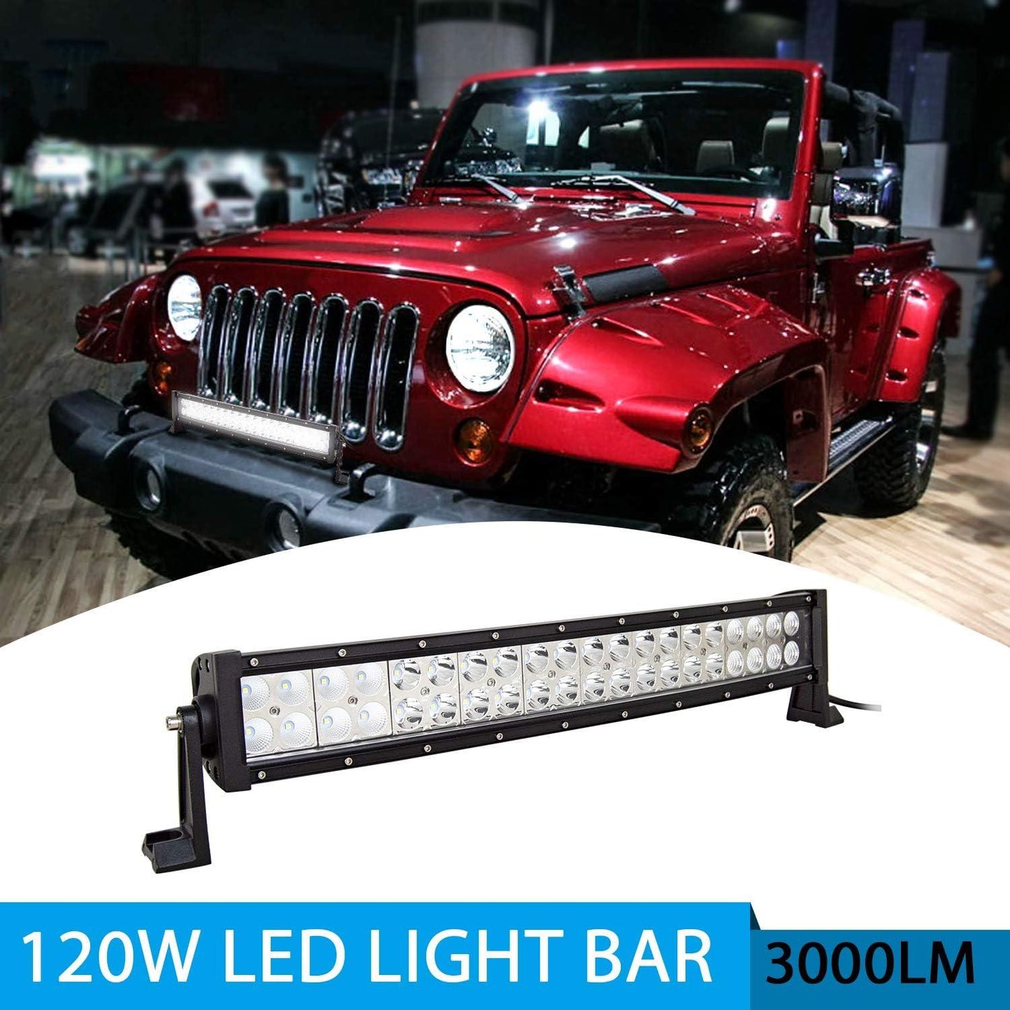 120W 40x LED STRIP BAR, FOR HEAVY DUTY USE - NeonSales {{ shop.shopifyCountryName }}