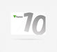 Paxton 125-010-ZA 125kHz Proximity ISO licence card x10