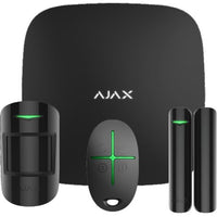 Ajax Hub 2 4G starter alarm kit in black