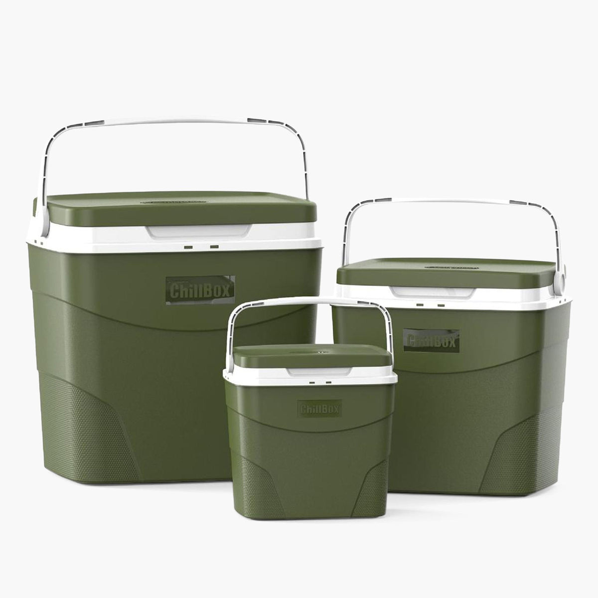 Cosmoplast KeepCold 3-Piece Chillbox Cooler Set, Thunder Green