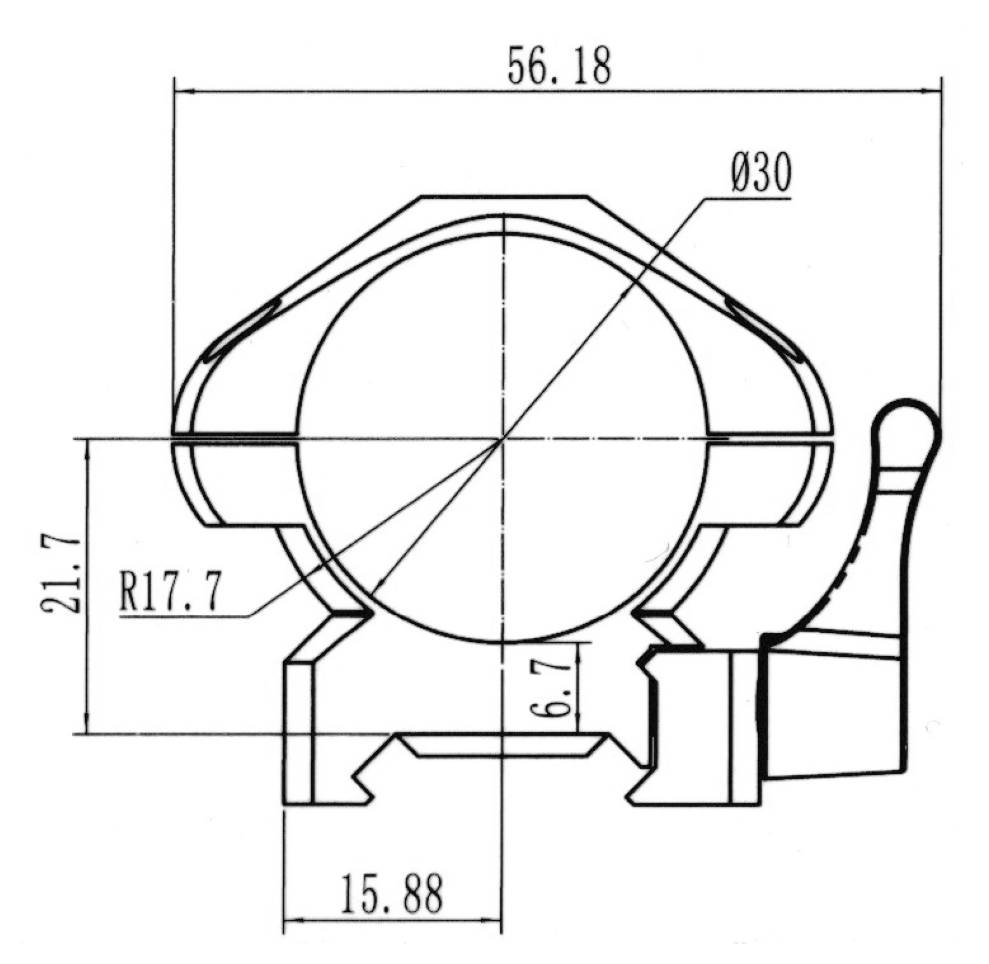 NIKKO STIRLING STEEL-LOK RINGS, 30MM MED PICATINNY