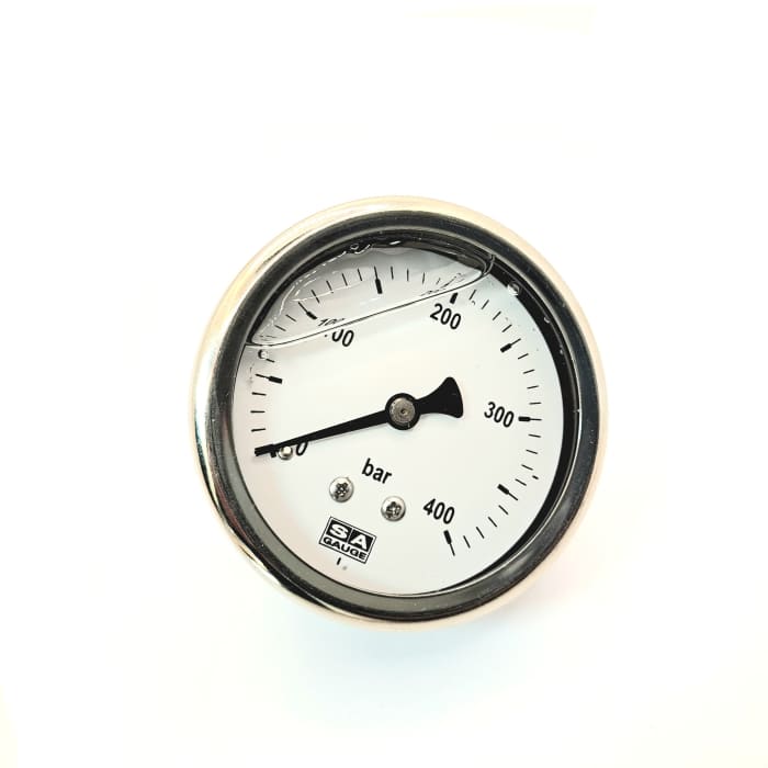 1-8 NPT MALE THREAD 60MM DIA GLYCERIN FILLED - NeonSales {{ shop.shopifyCountryName }}