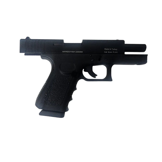 KUZEY GLOCK 19 BLANK GUN + 15 BLANKS + HOLSTER