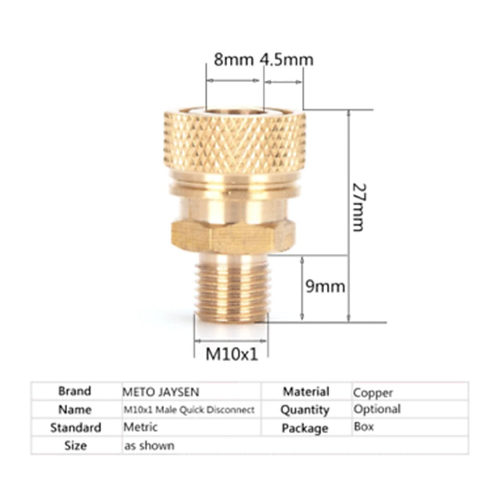 FEMALE 8MM FOSTER, MALE THREADED - M10X1