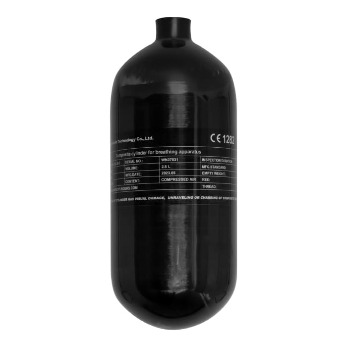 2.5L CF HOOP-WRAPPED TANK 300 BAR WITH VALVE EMPTY - NeonSales {{ shop.shopifyCountryName }}