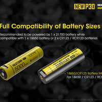 NITECORE NEW P30 1000 LUMEN HUNTING FLASHLIGHT