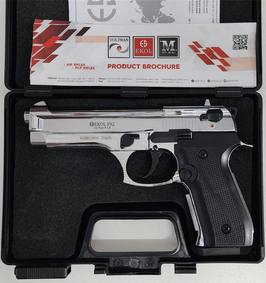 EKOL FIRAT MAGNUM SHINY CHROME BLANK GUN - NeonSales {{ shop.shopifyCountryName }}