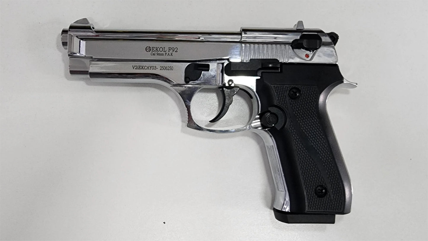 EKOL FIRAT MAGNUM SHINY CHROME BLANK GUN - NeonSales {{ shop.shopifyCountryName }}