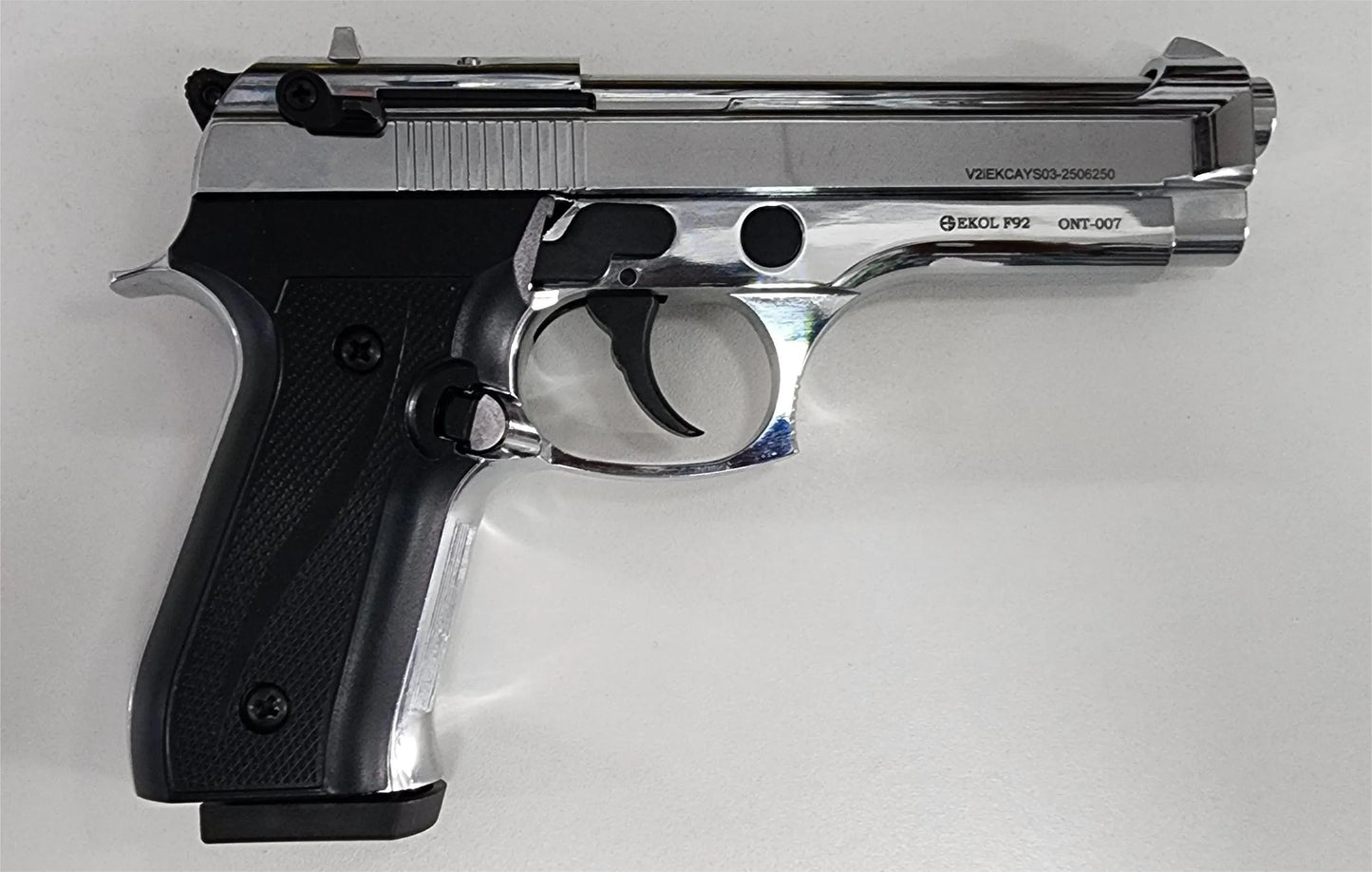 EKOL FIRAT MAGNUM SHINY CHROME BLANK GUN - NeonSales {{ shop.shopifyCountryName }}