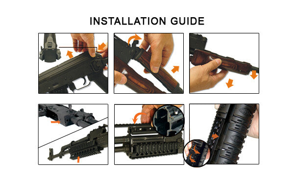 UTG MTU009 UNIVERSAL AK47 QUAD RAIL HANDGUARD