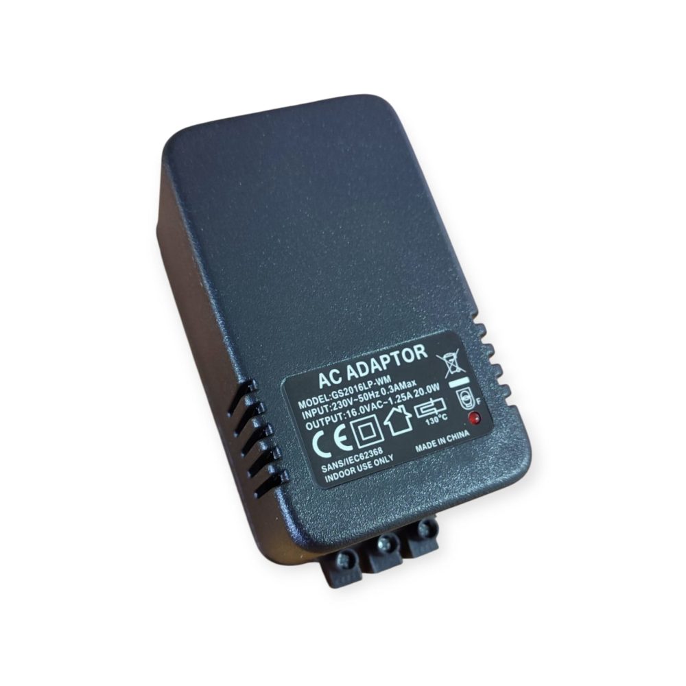 16VAC 20VA PLUG IN TRANSFORMER