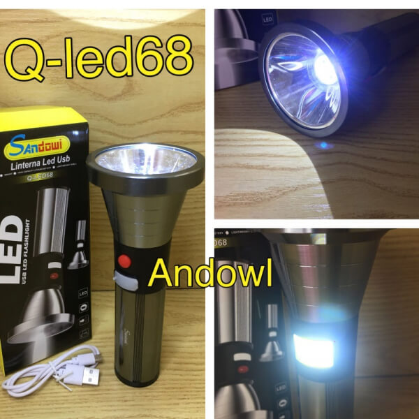 ANDOWL LINTERNA USB LED FLASHLIGHT Q-LED69