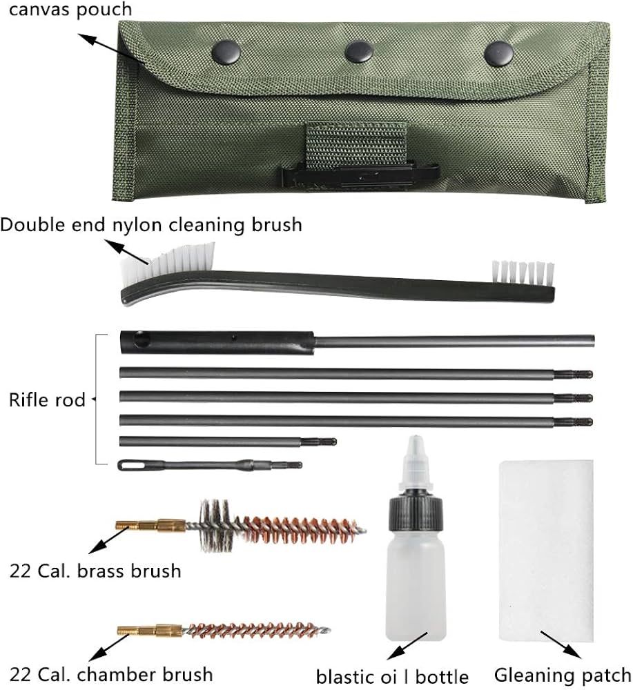 .22 CAL STEEL RAM RODS W/ BRUSHES & POUCH - NeonSales {{ shop.shopifyCountryName }}