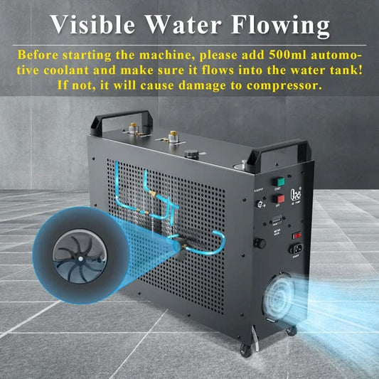 220V HI-PRESSURE COMP - 400 BAR FAN WATER COOLED