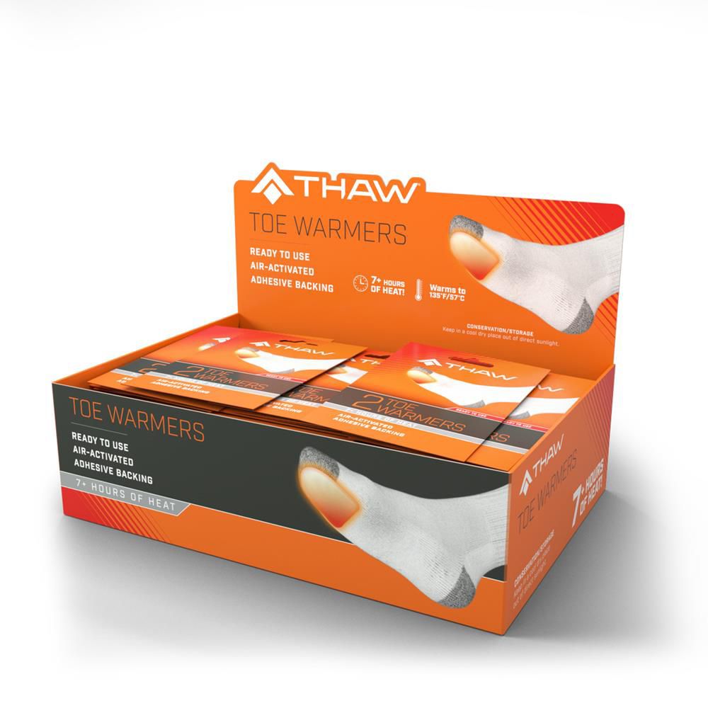 Thaw Disposable Toe Warmers, 40 Pairs