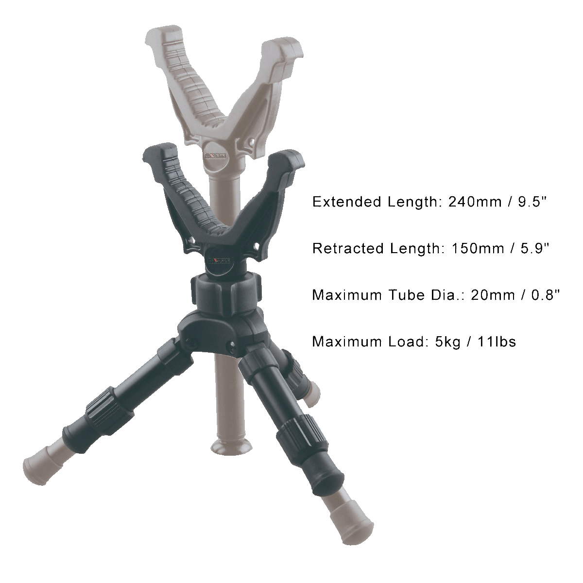 ROKSTAD RSGR-06 SHOOTING TRIPOD - 24CM V-MOUNT - NeonSales {{ shop.shopifyCountryName }}