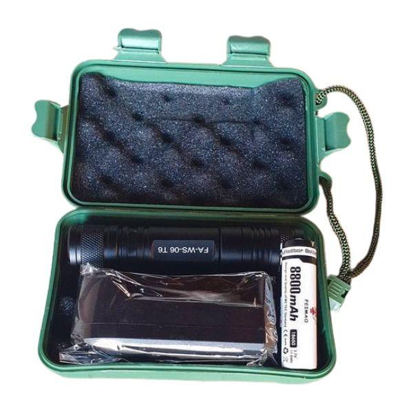 25MM LED FLASHLIGHT W/ CHARGER AND CASE - NeonSales South Africa