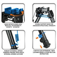 UTG TL-BP78Q OP QD BIPOD - 5.9"-7.3" HT