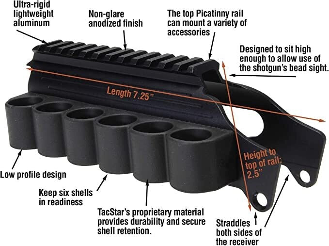 TAC STAR MOSSBERG 930 SIDE SADDLE WITH RAIL - NeonSales {{ shop.shopifyCountryName }}