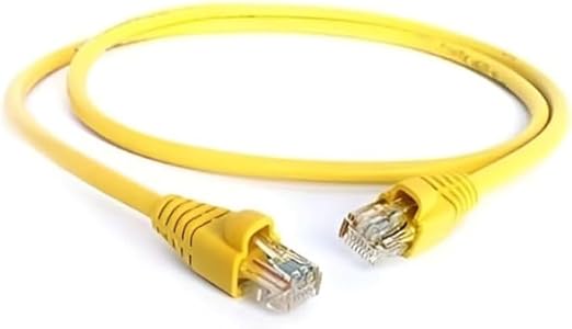 LINKQNET CAT6 FLYLEAD NETWORK CABLE - 0.3M YELLOW