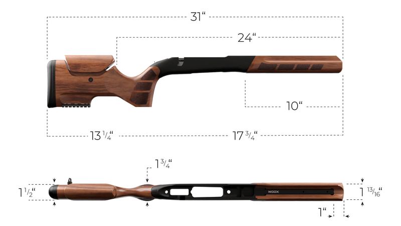 WOOX EXACTUS HOWA1500 WEATHERBY SA MIDNIGHT - NeonSales {{ shop.shopifyCountryName }}