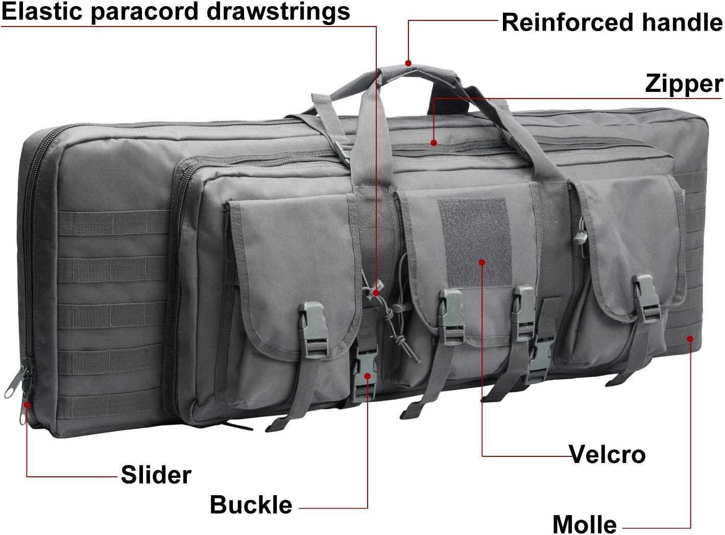 44" RECTANGULAR TACTICAL AIR RIFLE RUCKSACK - BLK - NeonSales {{ shop.shopifyCountryName }}