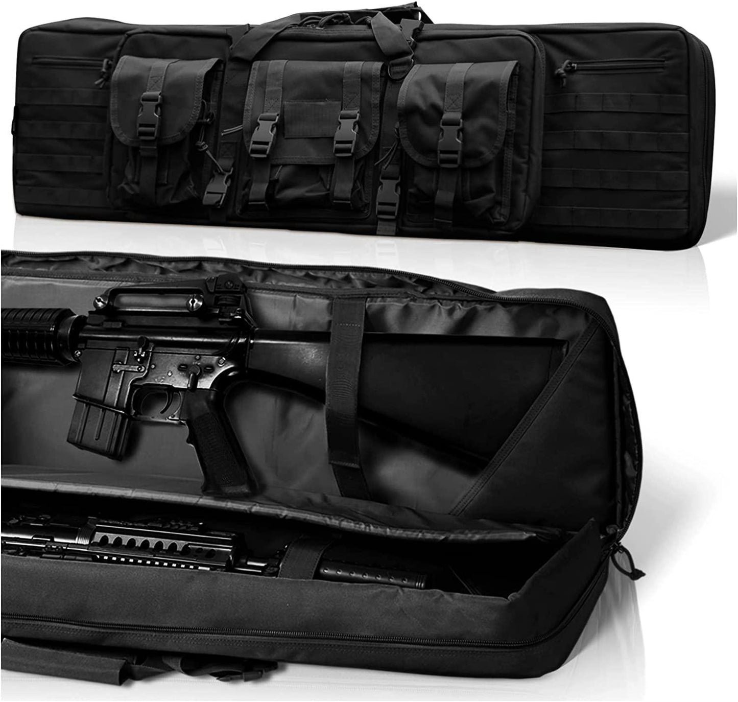 44" RECTANGULAR TACTICAL AIR RIFLE RUCKSACK - BLK - NeonSales {{ shop.shopifyCountryName }}