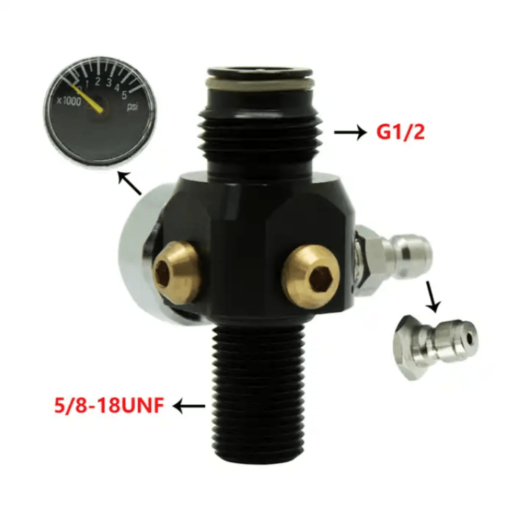 4500 PSI TANK REGULATOR/VALVE, 500 PSI (5/8-18") - NeonSales {{ shop.shopifyCountryName }}