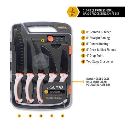 OUTDOOR EDGE ERGOMAX 6PC PROCESSING KNIVES - NeonSales {{ shop.shopifyCountryName }}