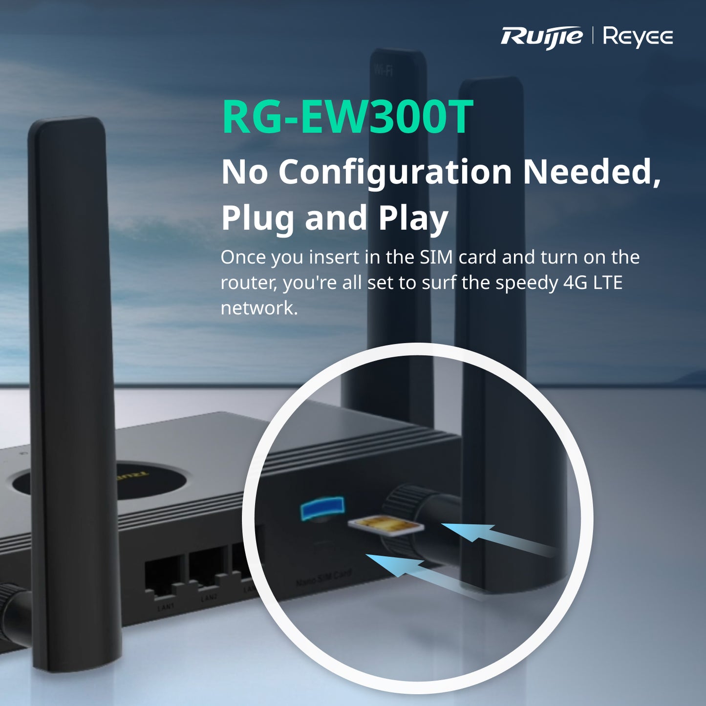 REYEE N300 WIRELESS 4G LTE ROUTER - NeonSales {{ shop.shopifyCountryName }}