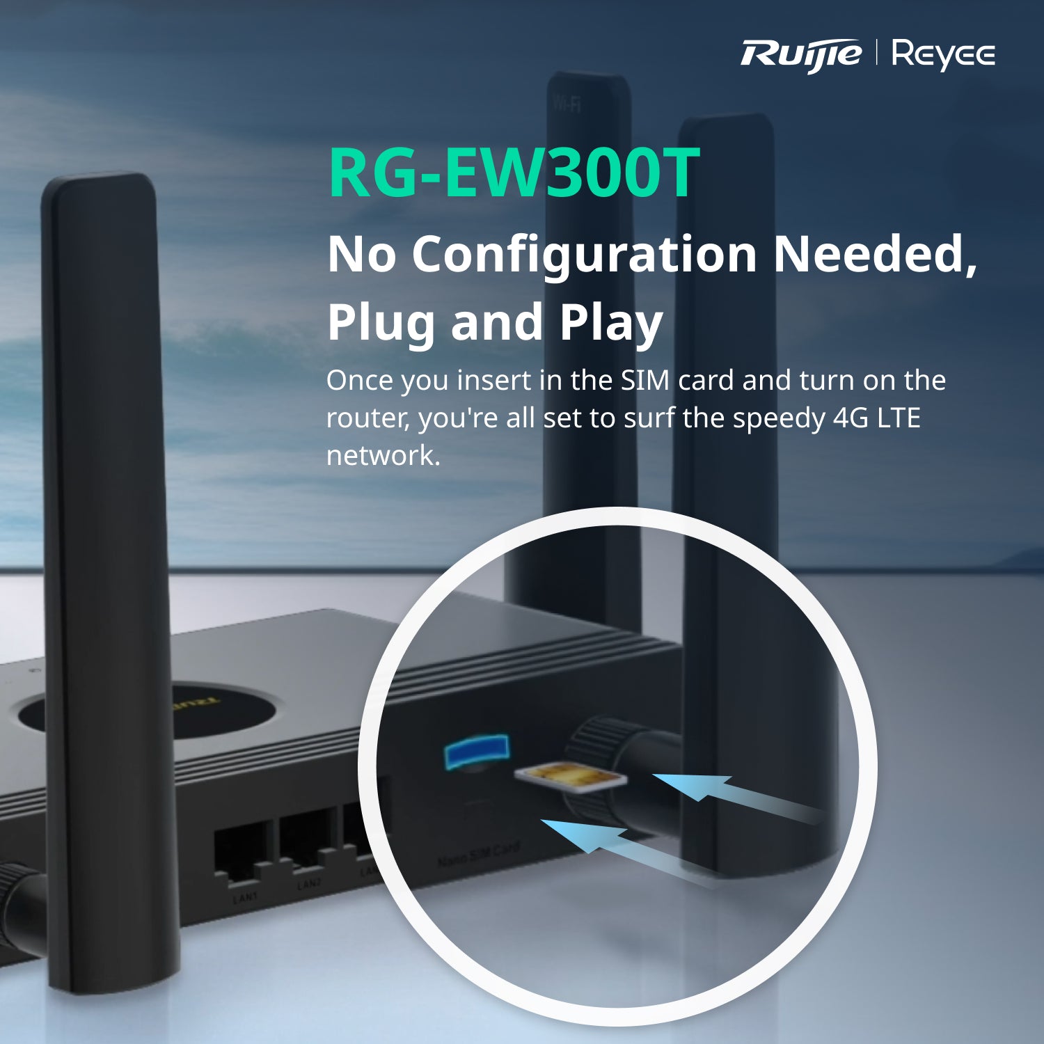 REYEE N300 WIRELESS 4G LTE ROUTER - NeonSales {{ shop.shopifyCountryName }}