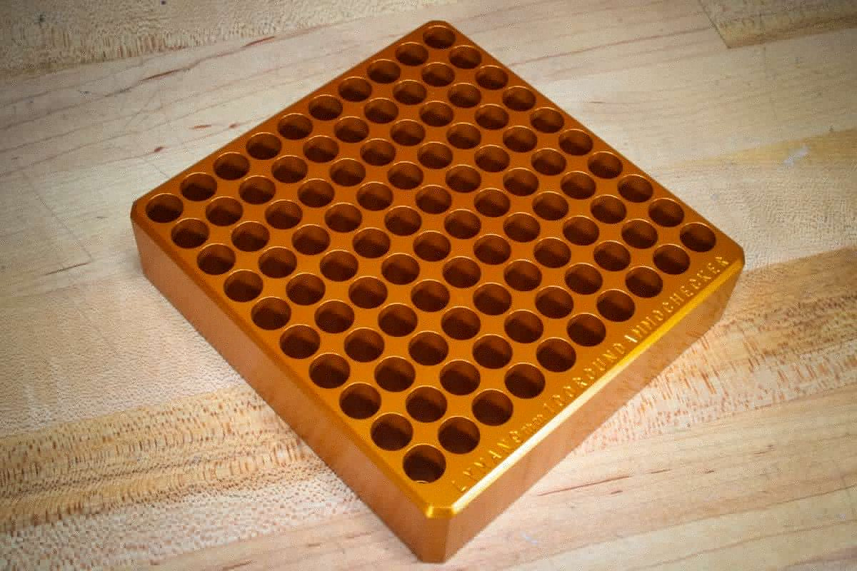 LYMAN AMMO CHECKER BLOCK 100 HOLE 9MM - NeonSales {{ shop.shopifyCountryName }}