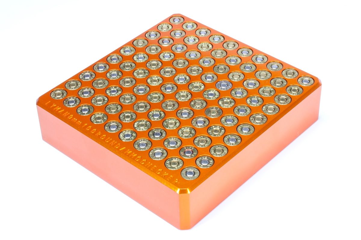 LYMAN AMMO CHECKER BLOCK 100 HOLE 9MM - NeonSales {{ shop.shopifyCountryName }}
