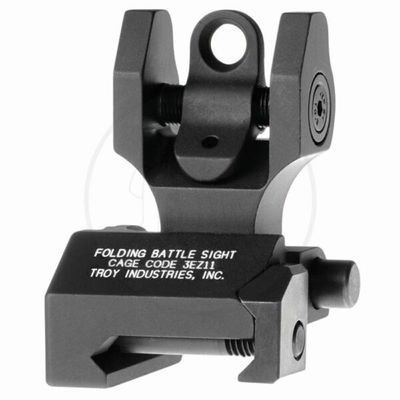 TROY REAR FOLDING BATTLESIGHT BLACK - NeonSales {{ shop.shopifyCountryName }}