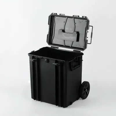 GLARY DELUX STORAGE CASE WITH WHEELS - BLACK