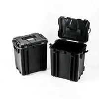 GLARY DELUX STORAGE CASE WITH WHEELS - BLACK