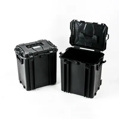 GLARY DELUX STORAGE CASE WITH WHEELS - BLACK