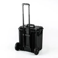 GLARY DELUX STORAGE CASE WITH WHEELS - BLACK
